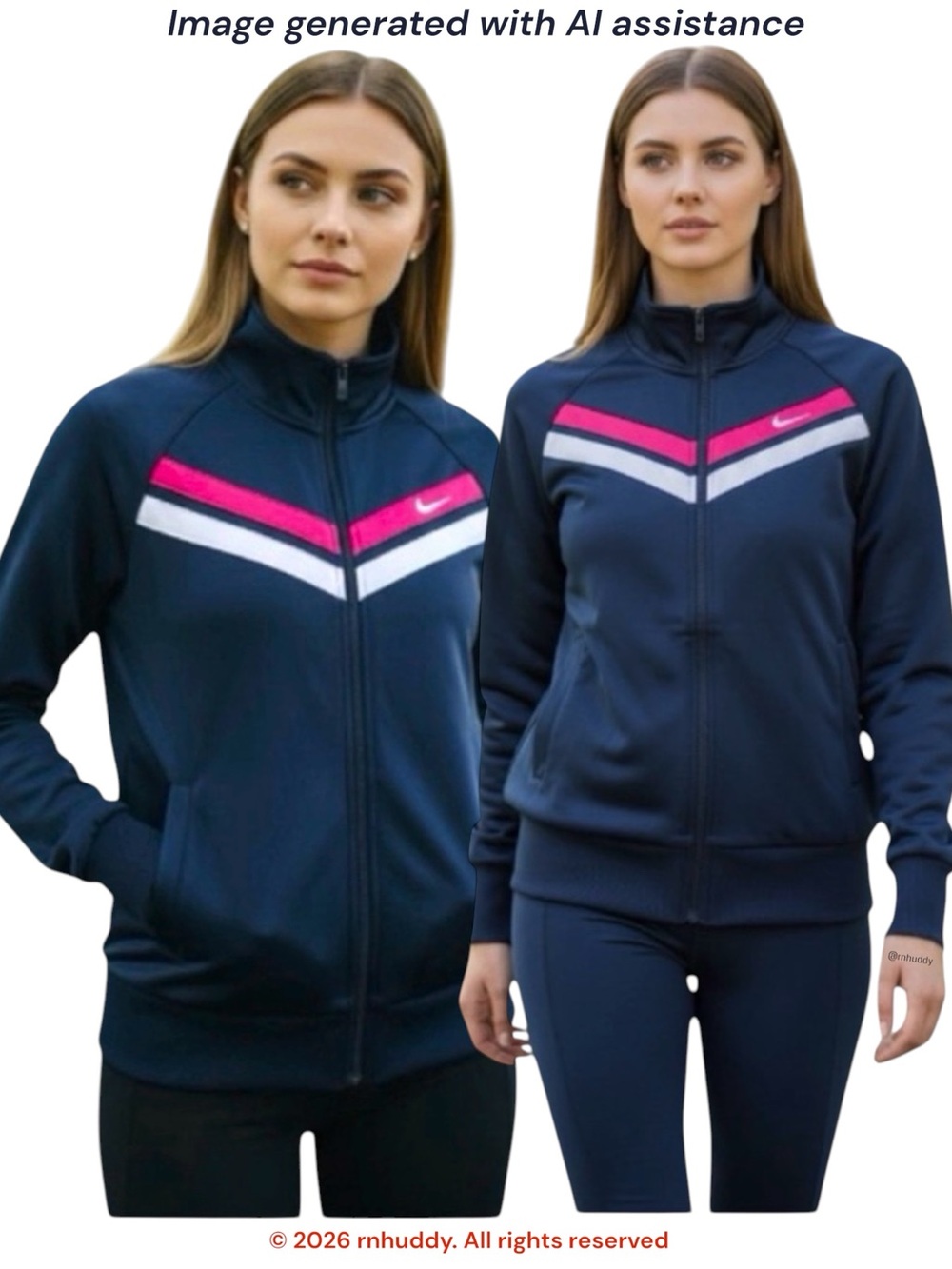 Nike The Athletic Dept M navy embroidered striped track jacket